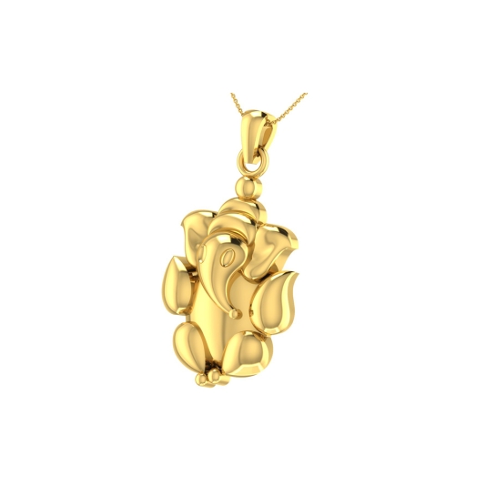 Ganesh Gold Pendant Designs For Female 