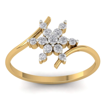 Avika Gold and Diamond Ring