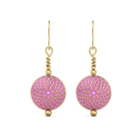 Meena Gold Earring