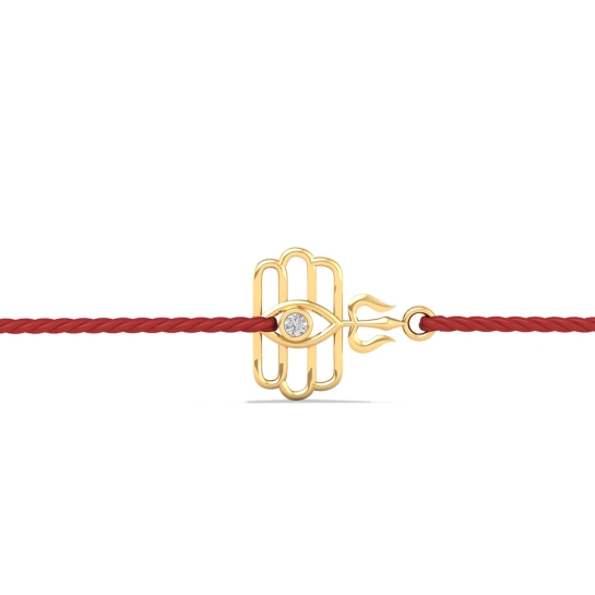 Shiv Gold Diamond Rakhi Shiv Gold Diamond Rakhi