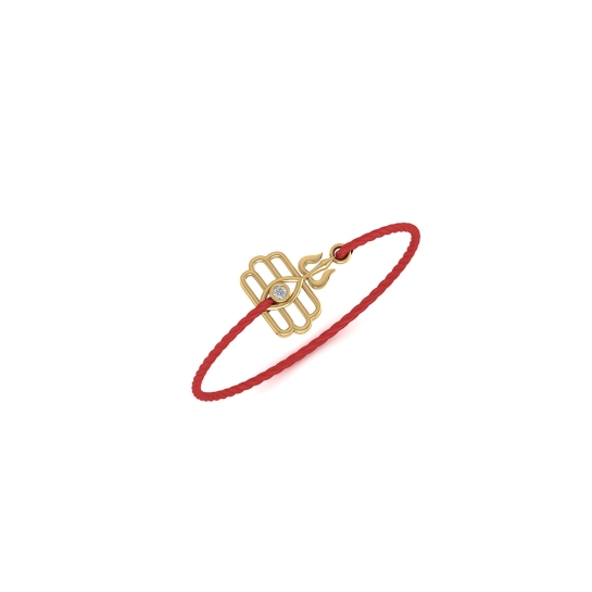 Shiv Gold Diamond Rakhi Shiv Gold Diamond Rakhi