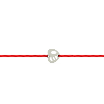 Heart Silver Rakhi for Brother