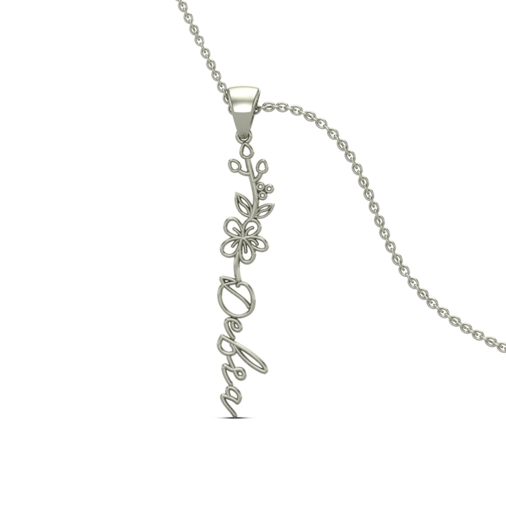 Debra Name Gold Pendant | May Birth Flower