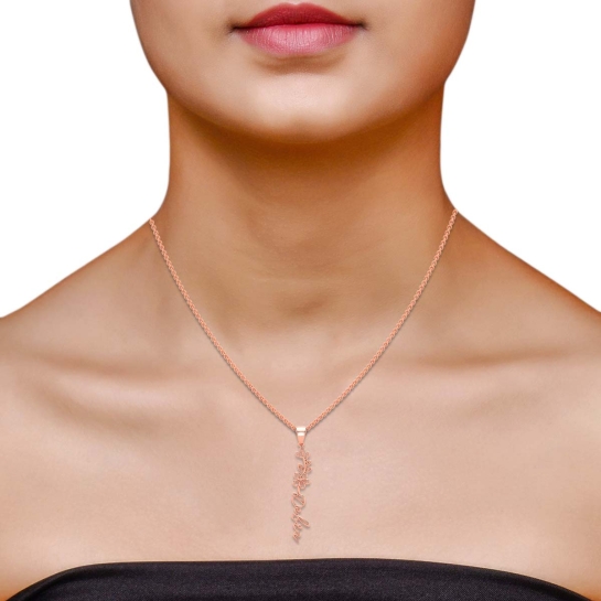 Debra Name Gold Pendant | May Birth Flower