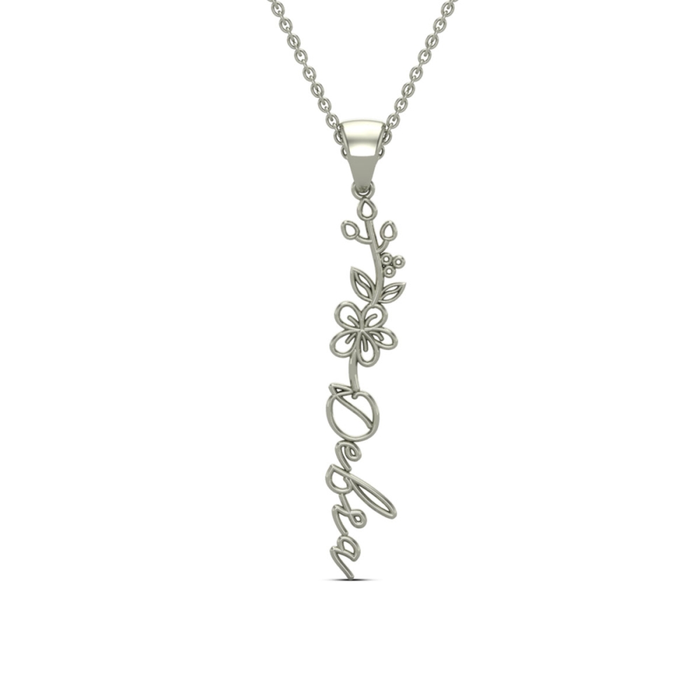 Debra Name Gold Pendant | May Birth Flower