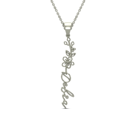 Debra Name Gold Pendant | May Birth Flower