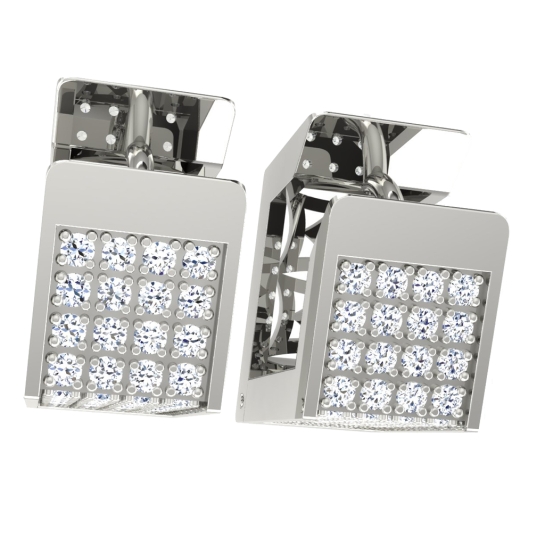 Amla White Gold  Diamond Earrings 