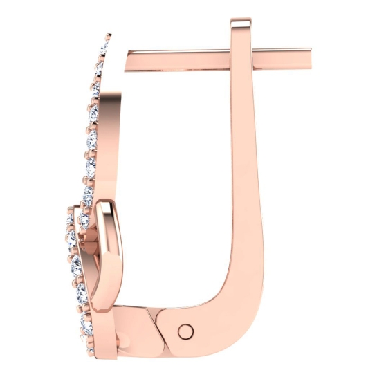 Kirti Rose Gold  Diamond Earrings 