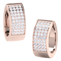 Amoli Rose Gold  Diamond Earrings 