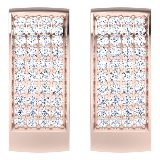 Amoli Rose Gold  Diamond Earrings 