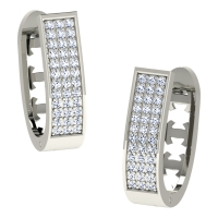 Advika White Gold Diamond Earrings 