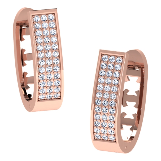 Advika Rose Gold Diamond Earrings 