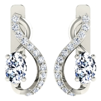 Dishita White Gold  Diamond Earrings 