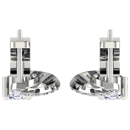 Dishita White Gold  Diamond Earrings 