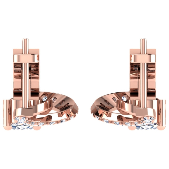 Dishita Rose Gold  Diamond Earrings 