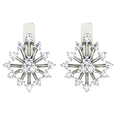 Kamika White Gold  Diamond Earrings 