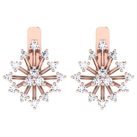 Kamika Rose Gold  Diamond Earrings 