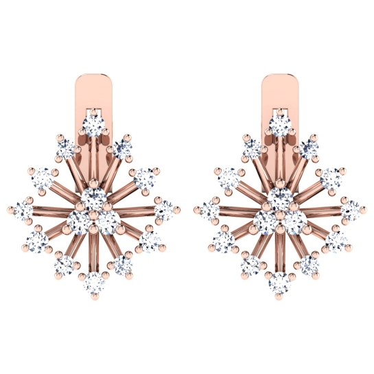Kamika Rose Gold Diamond Earrings Kamika Rose Gold Diamond Earrings