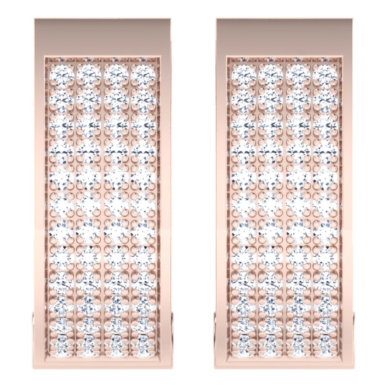 Kamna Rose Gold  Diamond Earrings 