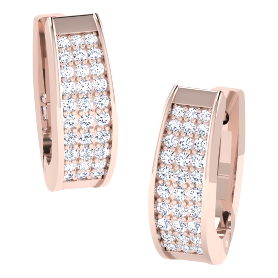 Mishti  Rose Gold  Diamond Earrings 