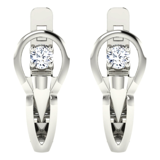 Dakshi  White Gold  Diamond Earrings 