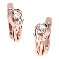 Dakshi  Rose Gold  Diamond Earrings 