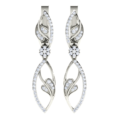 Darshini  White Gold  Diamond Earrings 