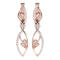 Darshini Rose Gold  Diamond Earrings 