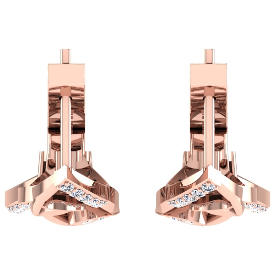 Darshini Rose Gold  Diamond Earrings 