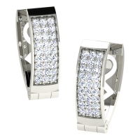 Harshika  White Gold  Diamond Earrings 