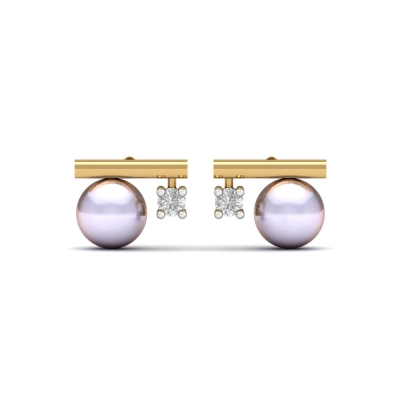 Rumi Pearl And Diamond Earrings