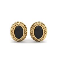 Dilruba Stud Gold Earrings 