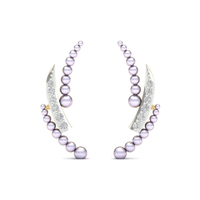 Rumika Pearl And Diamond Earrings