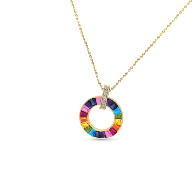 Shirin Gold and Diamond Pendant