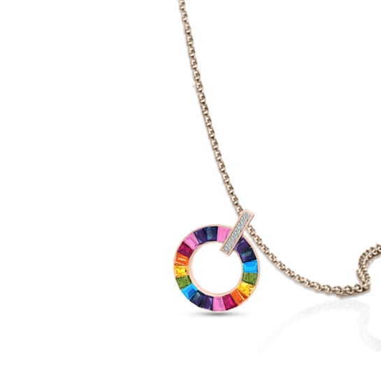 Shirin Gold and Diamond Pendant
