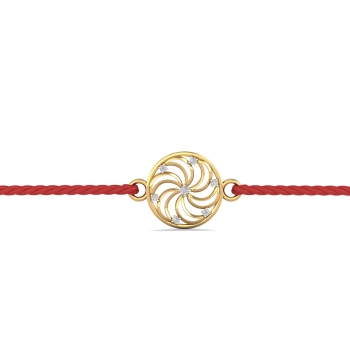 Hema Gold Rakhi for Brother and Bhabhi