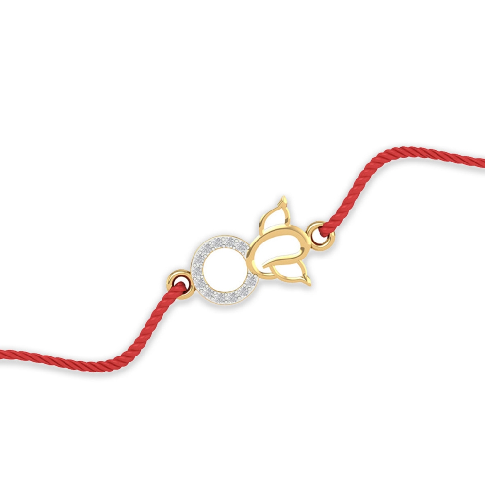 Ganpati Diamond Rakhi Ganpati Diamond Rakhi