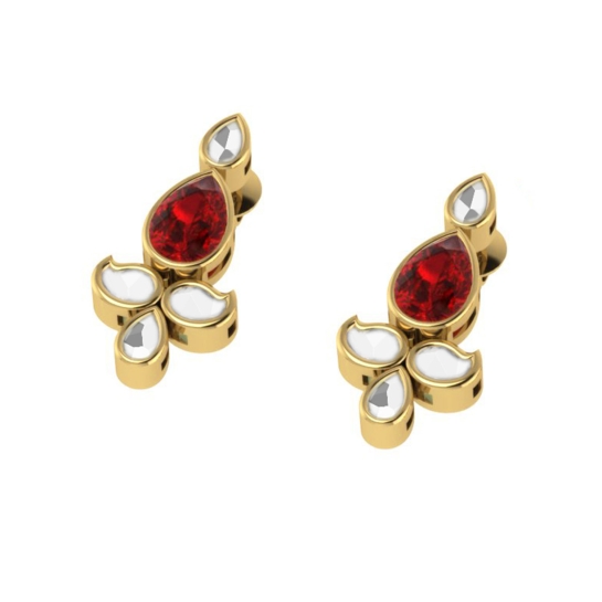 Paavan kundan Gold Earrings