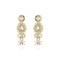 Pacata Kundan Gold Earrings