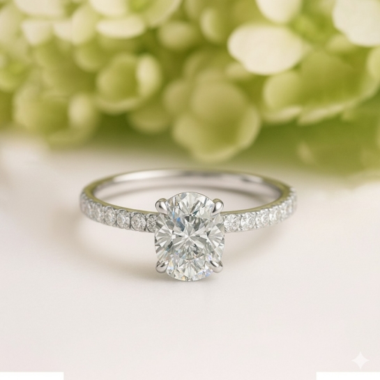 Tulip Certified Labgrown Diamond Ring