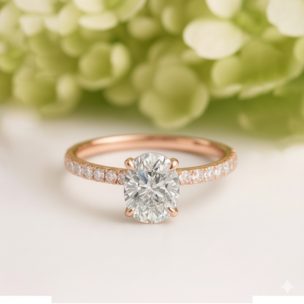 Tulip Certified Labgrown Diamond Ring