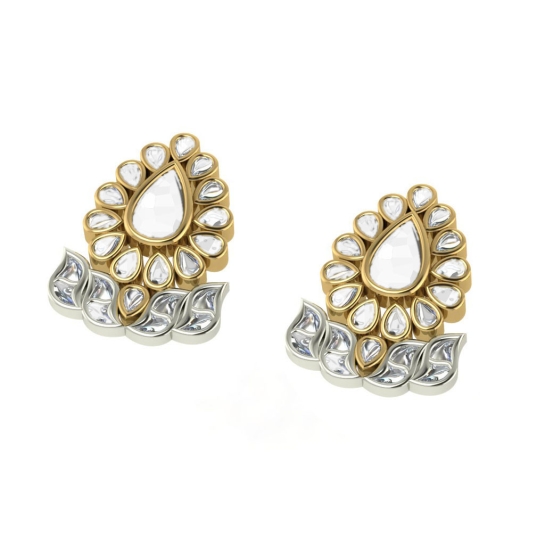 Padmabhu Kundan Gold Earrings