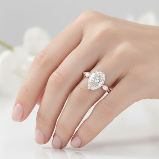Ofeliya Certified Labgrown Diamond Ring
