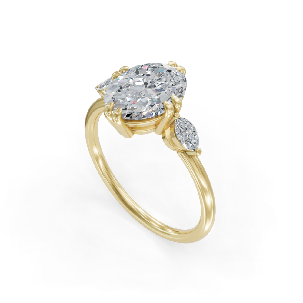 Ofeliya Certified Labgrown Diamond Ring