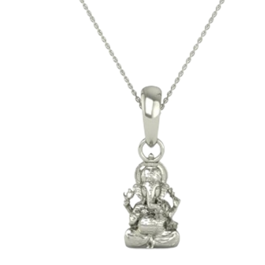 DISHIS 24K (995) 2.2GM Lord Ganesh Ganpati Locket Pendant For Men and Women