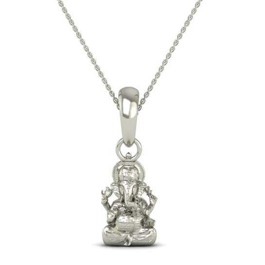 DISHIS 24K (995) 2.2GM Lord Ganesh Ganpati Locket Pendant For Men and Women