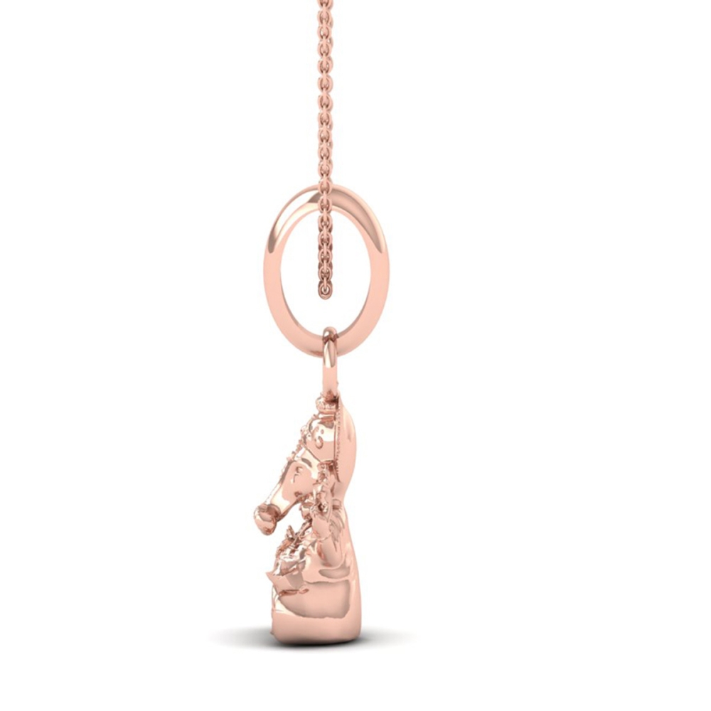 DISHIS 24K (995) 2.2GM Lord Ganesh Ganpati Locket Pendant For Men and Women