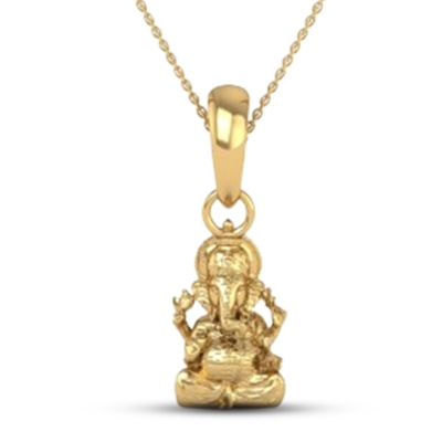 24K-3.2 Lord Ganesh Locket Pendant For Men and Women