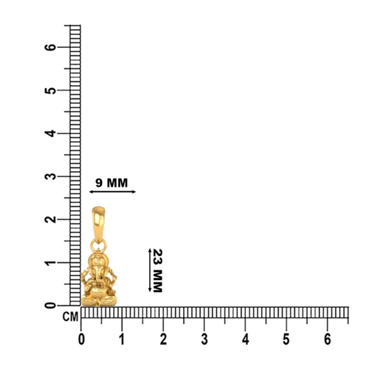 24K-3.2 Lord Ganesh Locket Pendant For Men and Women