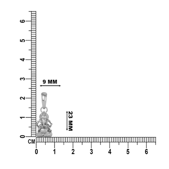 24K-3.2 Lord Ganesh Locket Pendant For Men and Women